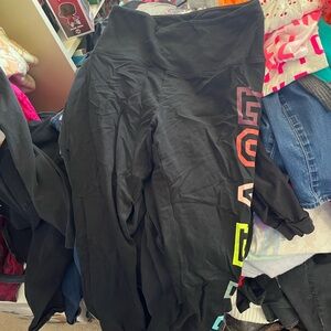 Pink Victoria Secert Leggings Sz Large